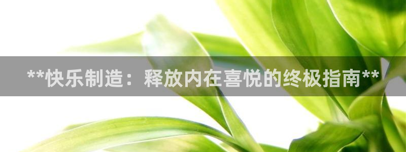 彩神8官网500：**快乐制造：释放内在喜悦的终极指南**