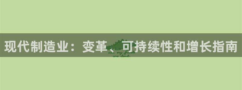 彩神VII购彩中心：现代制造业：变革、可持续性和增长指南