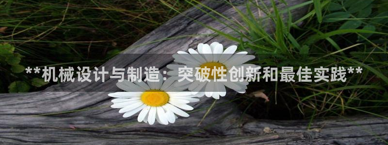 下载彩神v8：**机械设计与制造：突破性创新和最佳实践**