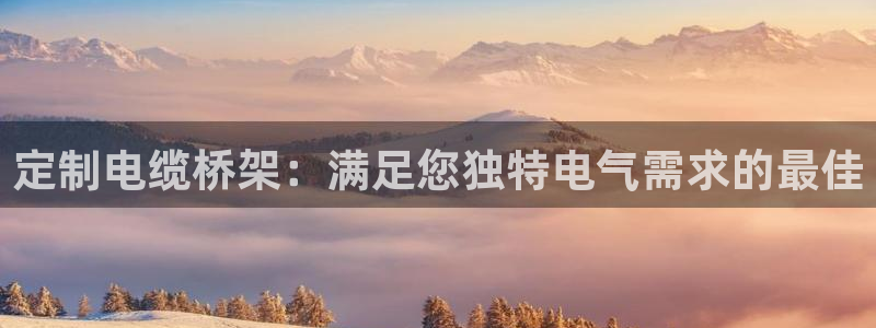 彩神平台注册登录：定制电缆桥架：满足您独特电气需求的最佳