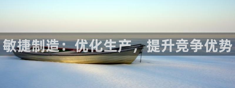 彩神购彩-购彩大厅入口老版：敏捷制造：优化生产，提升竞争优势