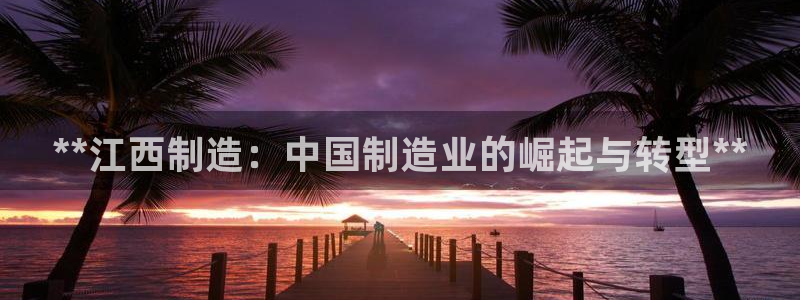 彩神x平台靠什么盈利：**江西制造：中国制造业的崛起与转型**