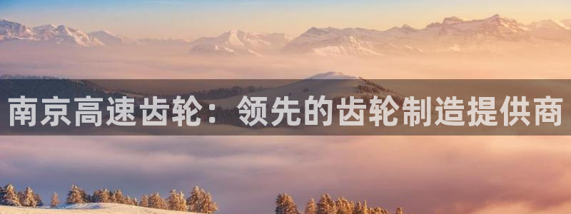 所有彩神购买首页都一样吗：南京高速齿轮：领先的齿轮制造提供商