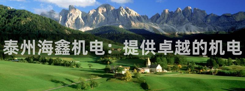 彩神v8iii：泰州海鑫机电：提供卓越的机电