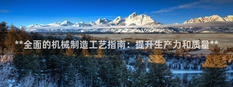 v彩神88iii：**全面的机械制造工艺指南：提升生产力和质量**