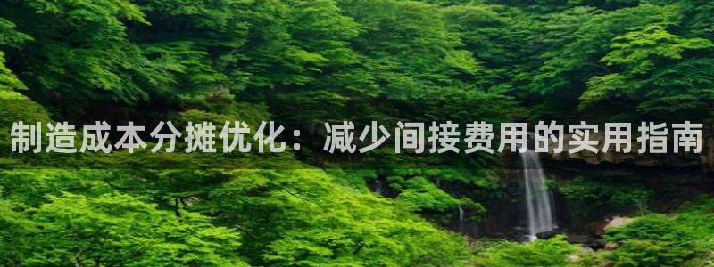 彩神vl官网：制造成本分摊优化：减少间接费用的实用指南