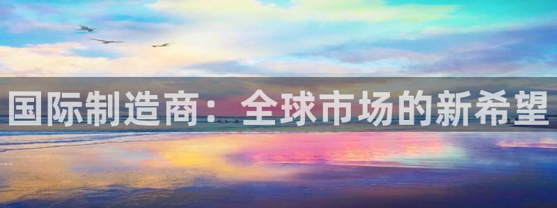 彩神v8几个版本：国际制造商：全球市场的新希望