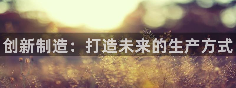 下载彩神争霸谁与我争锋：创新制造：打造未来的生产方式