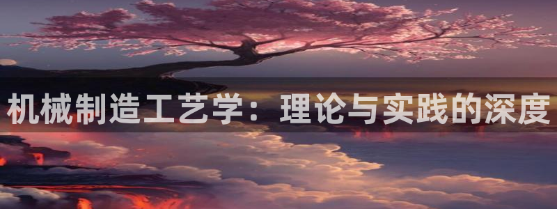 彩神旗下有哪些平台：机械制造工艺学：理论与实践的深度