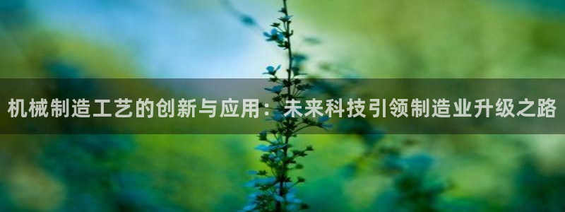 彩神ix平台：机械制造工艺的创新与应用：未来科技引领制造业升级之路