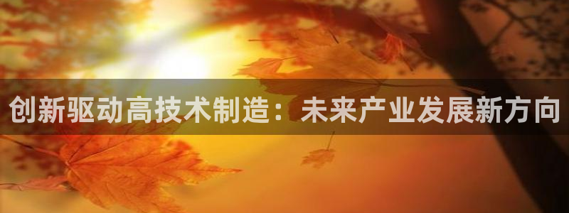 下载彩神乐发V：创新驱动高技术制造：未来产业发展新方向