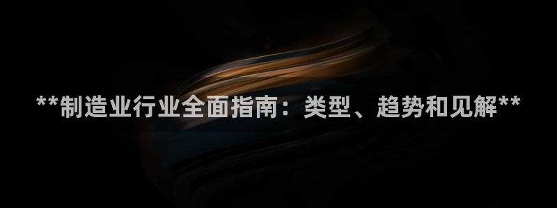 彩神Vii购彩-购彩大厅：**制造业行业全面指南：类型、趋势和见解**