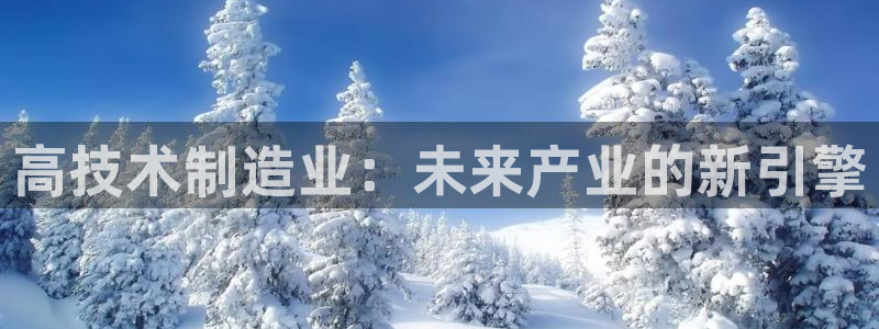 彩神vl官网：高技术制造业：未来产业的新引擎